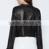 Latest Fashion Design Women Leather Jacket Customized 2016 thumbnail-3