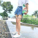 Summer Women Short Fancy Cool Focus Metal Ring Jeans Customized thumbnail-3