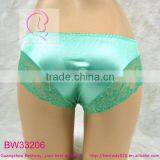 Shiny Satin Underwear for Women With Lace Trim Fancy Satin Bikini Underwear for Your Girls Women Ladies thumbnail-3