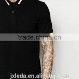 High Quality Casual Fit Men Black Pique Polo Shirt Manufacturer in China thumbnail-3