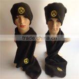 Sell Well Cheap Price Promotional Black Windproof Polar Fleece Sport Scarf Factory thumbnail-5