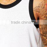Plain White Stringer Mens Tank Tops Wholesale thumbnail-3