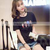 Loose T-shirts Female Cartoon Short-sleeved Summer 2017 New Tide thumbnail-2