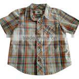 2017 New Model Cotton Plaid Button-Front Kids Boys Casual Shirts thumbnail-3
