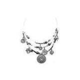 New Style Tin Alloy Beads Jewelry Womens Mixed Metal Necklace 16inch Tail Chain for Gift O thumbnail-1