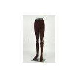 Anti - Pilling Womens Cotton Tights Brown For Autumn , Winter