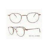 Brown Vintage Optical Titanium Spectacle Frames , Flex Temples