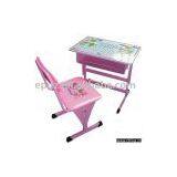 Adjustable Single Children Desk and Chairs thumbnail-1