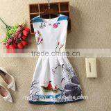 Boating Rosy r Women Printed A Line Dress/sym Rose Multi Design Sleeveless A Line Dress Skirt