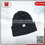 Promotional Custom Hot Selling Black Beanie Hats With Custom Logo