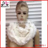 Wholesale lady's winter hot fashion 100% acrylic knitted fur scarf