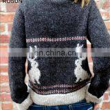Wool Ugly Christmas Sweater Design for Girl With Jackalope Patterns of Loose Fit Wholesale Clothing Direct From China thumbnail-2