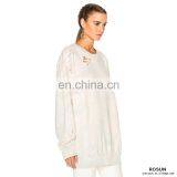 Pullover Crew Neck Destoryed Plus Oversized Knit Jumper thumbnail-4