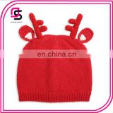 2017 autumn and winter warm children's hat Christmas small antlers baby knitted caps