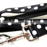 New Arrivel Black Polka Dot Nylon Dog Leash thumbnail-4