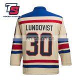 Customized Fans BEIGE Ice Hockey Jersey For Your Own Sytle thumbnail-2