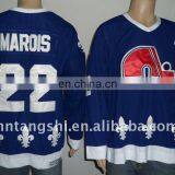Ice Hockery Jerseys Quebec Nordiques 22# Marois Navy Blue CCM Vintage Jerseys thumbnail-1