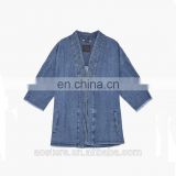 custom denim shirts frayed edges kimono jacket mens life jacket oem oed service