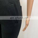 Custom Logo Wholesale Women Winter Ruched Stacked Joggers Sweatpants thumbnail-5