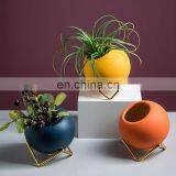 European Square Creative Metal Desktop Plant Pot Stand Flower Rack Succulent Plant Pot thumbnail-2