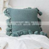 Home Decor Pillow With Delicate Tassels Sofa Decorative Pillow Cover Tassel Pillow Case Cushions thumbnail-4