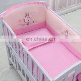 2020 New Design Baby Bumper Set 100% Cotton Fabric Cartoon Printed Luxury Modern Style Multi Size Baby Crib Bedding Set thumbnail-5