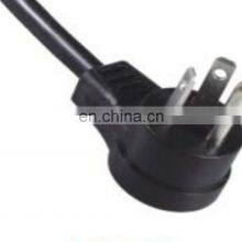 277V Power Cord One End With 3PIN Angle Plug 7-15P Extension 3 Prong Power Cord