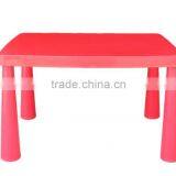 Popular removable rectangular plastic children dining table