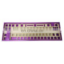 High Precision Cnc Keyboard Metal Anodized Aluminum+Brass Keyboard Model Machining