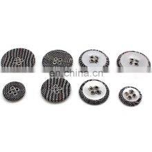 Round Custom Marker Sewing Fancy Flat Ring Fabric Covered 4 Holes Eyelet Buttons