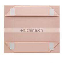 Custom Ribbon Knot Slot Shallow Pink Magnetic Flap Rigid Gift Box Cardboard Packaging thumbnail-5
