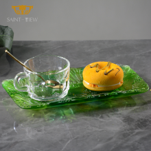 SAINT VIEW 2022 Serving Coffee Shop Trays Rectangle Household Restaurant Dessert Plate Elegant Wholesale thumbnail-4