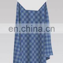 Best Sale 100% Cotton Yarn Dyed Wrinkle Blue Chek Fabric for Blouses thumbnail-4