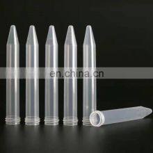 PE/PP/PS Plastic Flat Bottom Test Tube With Screw Cap