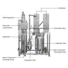 5l 100l 200l 500l 20 Gallon Stainless Steel Single Effect Industrial Price Ethanol Vacuum Falling Film Evaporator System thumbnail-5