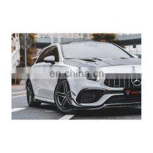 Front Middle Lip 100% Dry Carbon Fiber Material Military Quality Original Car Data Development For BENZ A45 W177 thumbnail-3