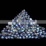 7x5 mm Rainbow Moonstone Cabochon Gemstone / 7x5 mm Rainbow Moonstone Loose Gems / Blue Fire Rainbow Moonstone thumbnail-4