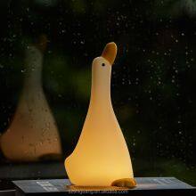 New Design Wholesale Hot Sale Silicone Night Light USB Charging Baby Room Dream Duck Led Night Lamp Sleep Night Light For Kids thumbnail-1