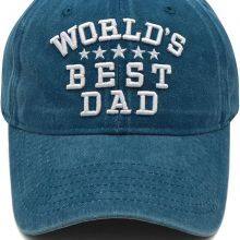 World's Best Dad Hat for Father Baseball Caps Design Your Own Logo