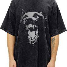 Oversized Graphic Tees Vintage Shirt Men Baggy Y2k Cotton Acid Wash T Shirts Harajuku Streetwear Grunge Aesthetic Top