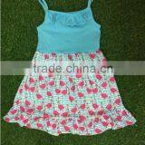 Children Frocks Designs Summer Girls Remake Boutique Dress Wholesale Flamingos Baby Girls Dresses thumbnail-1