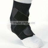 Black Adjustable Neoprene Fabric Waterproof Sport Ankle Brace thumbnail-1