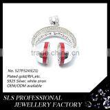 Hot and Fashion Hip-hop Jewelry for Boys Pendants White Gold Plated Silver Fish Design Pendant thumbnail-6