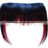 Wholesale Black&Red Framed Clip-In Bang Fringe Hair Extension