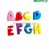 Pre school EVA/PVC/Wooden fridge magent alphabet letter for kids