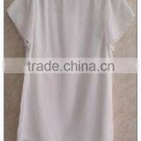 Simple Wave Point Chiffon T-shirt O-neck Girls T-shirt thumbnail-4