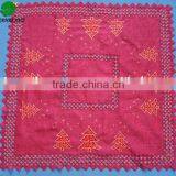 Table Cloth With Christmas Trees Embroidery and Holes by Special Technic