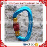 Classic Aviation Safety Aluminum,Outdoor Sports S Hook Carabiner With Snap Hook Breakign Load 25KN For Climbing Use thumbnail-1