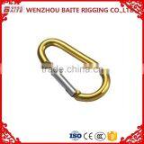 Color ALUMINUM CARBINER AND D TYPE SNAP HOOK WITH PIN 6MM ,8MM thumbnail-4