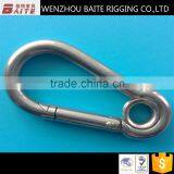 8mm STAINLESS STEEL SNAP HOOK WITH EYELET DIN 5299 FORM A thumbnail-3